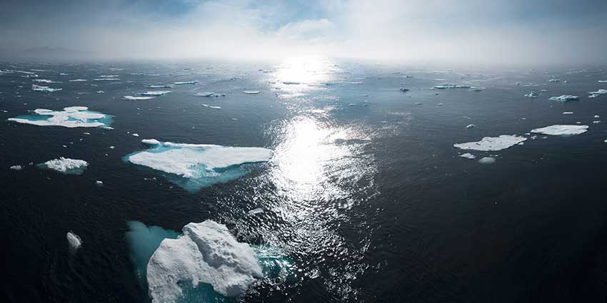 dramaticno topenje na morskiot mraz za vreme na arktickoto leto